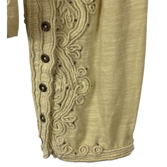 We the Free Hooked on You Mockneck Embroidered Boho Top Cream Size - Picture 6 of 16